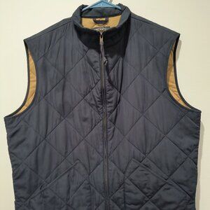 J. Crew Walker Blue Quilted Vest - L